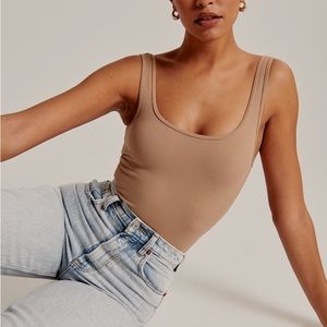 Tan Abercrombie Bodysuit Size Medium
